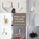 thumbnail image 4 of 3 Piece Rack Organizer, Plastic Foldable Clothes Rack Storage Rack for Closet Laundry, Wall Mounted with Adhesive Tape, Space Saving Clothes Racks, 4 of 4