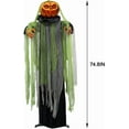 thumbnail image 3 of Halloween Decorations Outdoor - 6 Ft. Large Animated Root of Evil Prop with Spooky Sound - Sound & Touch Activated Sensor - Animatronic Scary Props Decor for Home Party Indoor Outside Yard Decoration, 3 of 6