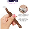 thumbnail image 4 of SIVOTE Pinces à Cils pour Extensions de Cils pour Volume, Isolation & Cils Classiques, Lot de 3, Chocolat, 4 of 6
