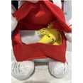 thumbnail image 3 of Snoopy Animated Valentines Plush Stuffed Animal Dressed as Mail Man with Woodstock, 3 of 5