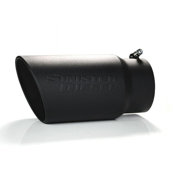 Sinister Diesel Universal Black Ceramic Coated Stainless Steel Exhaust Tip (5in to 6in)