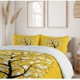 thumbnail image 6 of Ambesonne Yellow Bird Duvet Cover Sets, Doodle Birds Branches, 2-Queen, Earth Yellow White, 6 of 7