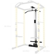 BalanceFrom PC-1 Series 1000lb Capacity Multi-Function Adjustable Power Cage Power Rack with Optional Lat Pull-down and Cable Crossover, Lat Pull-down Only