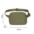 thumbnail image 2 of Belt Bag for Women Fashionable Fanny Packs Cross Body Bag Waist Pack for Hiking Walking Biking Travel Cycling - Khaki Green, 2 of 5