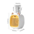 thumbnail image 1 of Ventilador de niebla de agua para el hogar, 5W, 5V, 1200mAh, modos potentes suaves, Control de un botón, velocidad ajustable, dirección del flujo de aire, tanque de agua grande Fivean unisex, 1 of 2
