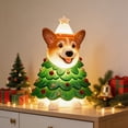 thumbnail image 5 of ZENVIVE Freestanding Lighted Dog Blow Mold Christmas Decoration, Corgi Statue with Christmas Design, Cute Resin Light Decor with Warm LED Glow for Indoor, Outdoor, Yard, Patio, Garden & Display, 5 of 9