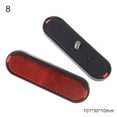 thumbnail image 2 of Flmtop 2Pcs Rectangle Round Car Motorcycle Bike Caravan Lorry Screw On Safety Reflector, 2 of 7
