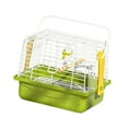 thumbnail image 4 of Carrier de viajes de pájaros jaula con soporte portátil pequeño pájaro transportista de jaula de viaje para compras Visita Conure Cockatiel Lovebird conjunto de 5, 4 of 8