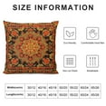 thumbnail image 5 of Nawypu Tribal Floral Throw&nbsp;Pillow&nbsp;Covers Geometric Flowers Pillow&nbsp;Covers Red Green Square Lattice Cushion&nbsp;Covers Exotic Persian Retro Bohemian Indian Abstract Grid Cushion Cases, 5 of 5