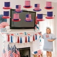 thumbnail image 1 of 12 Farolillos de Papel Plegables Tipo Acordeón con Temática Del Día de La Independencia, Ideales para Decorar Fiestas Temáticas Del 4 de Julio., 1 of 6