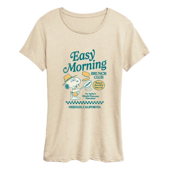 Peanuts - Spike Easy Morning Brunch Women's Short Sleeve Graphic T-Shirt