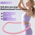 thumbnail image 2 of Weighted Infinity Fitness Hoop for Adult Weight Loss,2.9lb Soft Spring Exercise Hoops,Foldable Fitness Circles,Waist-Friendly Design Burns Fat, Shapes Waist, Back-Friendly Home Gym Equipment, 2 of 8