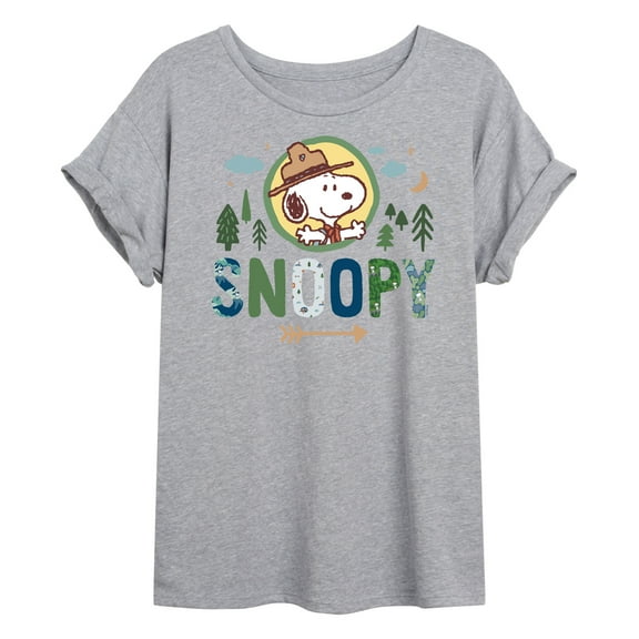 Peanuts - Ranger Snoopy - Juniors Ideal Flowy Muscle T-Shirt