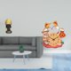 thumbnail image 2 of Elegante escultura de resina con forma de gato, reloj de mesa, figura única de mujer africana con reloj de pared silencioso para decoración del hogar, 2 of 8