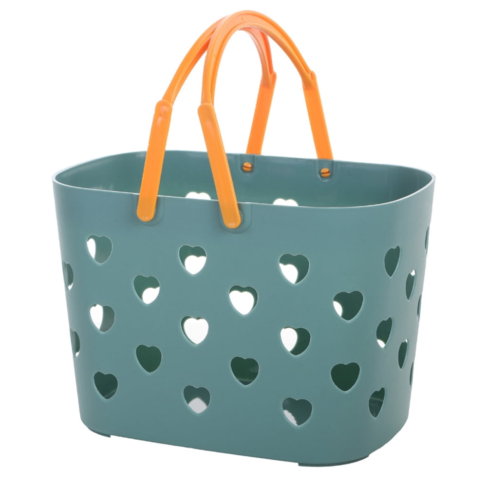 Portable Shower Tote Plastic Storage Basket with Handle Box