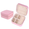 thumbnail image 2 of Unique Bargains Travel Jewelry Box Portable PU Leather Jewelry Case Birthday Gifts Pink, 2 of 8