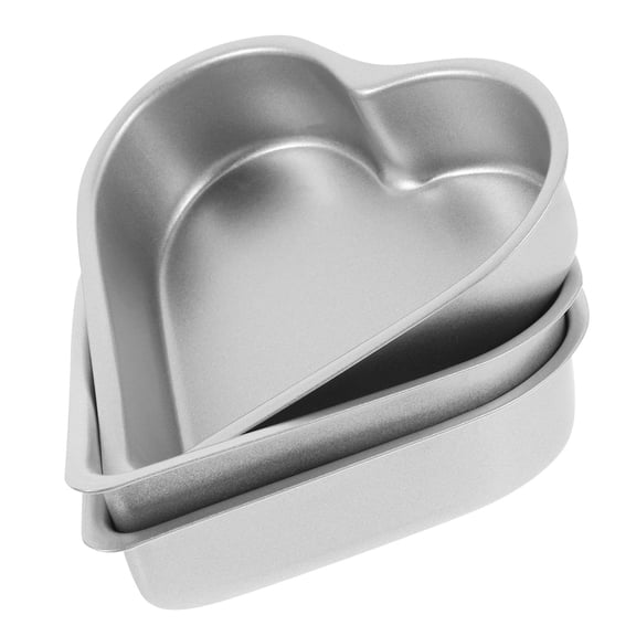 NIAIZEK 3Pcs Heart Mold Baking Pans Premium Steel Non Stick Baking Supplies