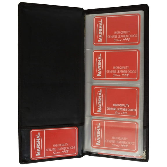 Genuine Leather Large Business Card Holder Book Organizer Office Executives 4570 CF (C)
