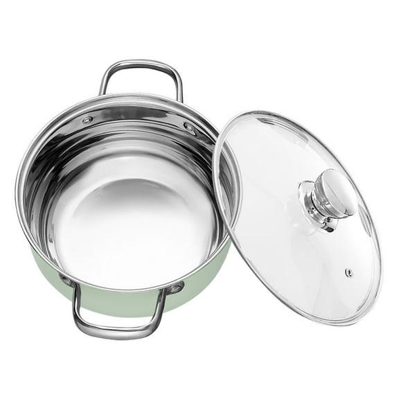 WHAMVOX Large Capacity Cooking Pot Stainless Steel with Lid Our
