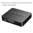 thumbnail image 2 of Distribuidor HDMI un minuto dos 4K mini HDMI una entrada dos salidas divisor de frecuencia video HD misma pantalla, 2 of 3