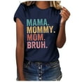 thumbnail image 2 of YHAJDS Women's Summer Tops Trendy Letter Print Short Sleeve Round Neck Loose Blouse, 2 of 5