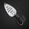 thumbnail image 4 of AYYUFE Letters Engraved Fishhook Pendant Key Holder Keyring Keychain Fathers Day Gift, 4 of 8