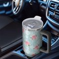 thumbnail image 6 of 40oz Pioneer Flower Floral Print Pattern Insulated Tumbler with Handle, BPA-Free Leak Proof Lid and Straws, Double Wall Vacuum, Hot 12h/Cold 34h, 6 of 6