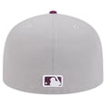 thumbnail image 4 of Men's New Era Gray/Purple Boston Red Sox Two-Tone Color Pack 59FIFTY Fitted Hat, 4 of 6