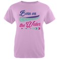 thumbnail image 1 of Summer Sun Born on the Water Kayak Womens T Shirt, 1 of 1
