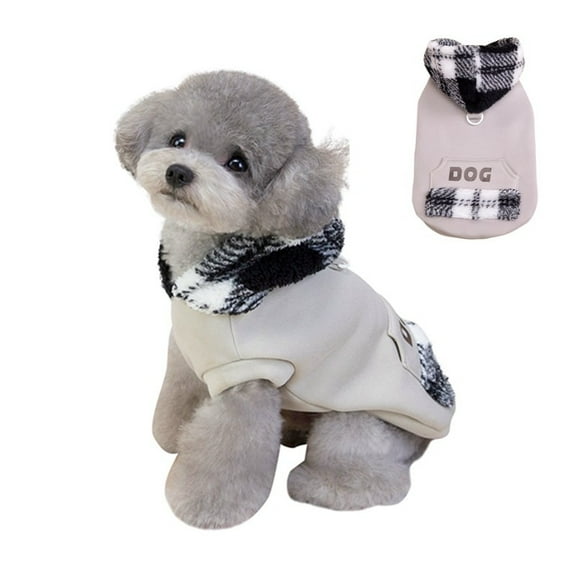 Dog Hoodie Dog Winter Clothes for Small Dogs Boy Girl Pet Hoodies for Dogs Cold Weather Coats Fall Puppy Sweatshirt Chihuahua Yorkie Cat Gray XS