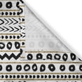 thumbnail image 6 of Ambesonne Boho Valance & Curtain, Abstract Prehistoric, 55"x30", Black Yellow, 6 of 6