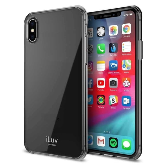 Funda iLuv Vyneer para iPhone XS MAX Humo Translucido