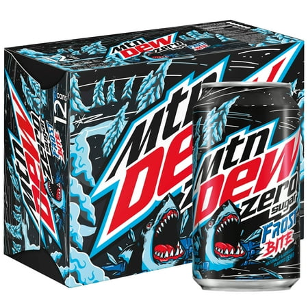 Mtn Dew Zero Sugar Frost Bite 12 Oz Cans 12 Count Brickseek