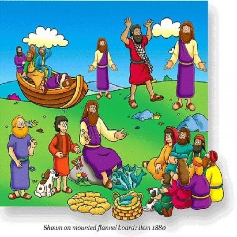 Beginners Bible Miracles of Jesus Felt Figures for Flannel Board ...