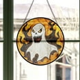 thumbnail image 3 of Stained Glass Window Hanging - Halloween Decoration Evil Scary Big Mouth Ghost Suncatcher for Doors Garden Spooky Sun Catchers Gothic Decor Horror Gifts for Women Men Friend Boy,, 3 of 6