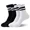 White Black Stripes2, variant on LBJR Womens Bamboo Crew Socks Breathable Thin Ankle Socks for Women 4 Pairs,Fits Shoe Size 5-10