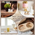 thumbnail image 7 of 2 PCS Wooden Tray for Salt and Pepper Grinder Set Round Salt and Pepper Set for Kitchen Table Countertop Kitchen Storage Holder fit Many Mills & Shakers Accessories, 7 of 7