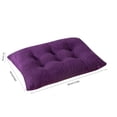thumbnail image 3 of Solid-colored Rectangular Chair Cushion with Binding Straps, Thickened Soft Breathable Comfortable Washable Seat Pad, for Home Office Student Dormitory Chair Use, 3 of 9