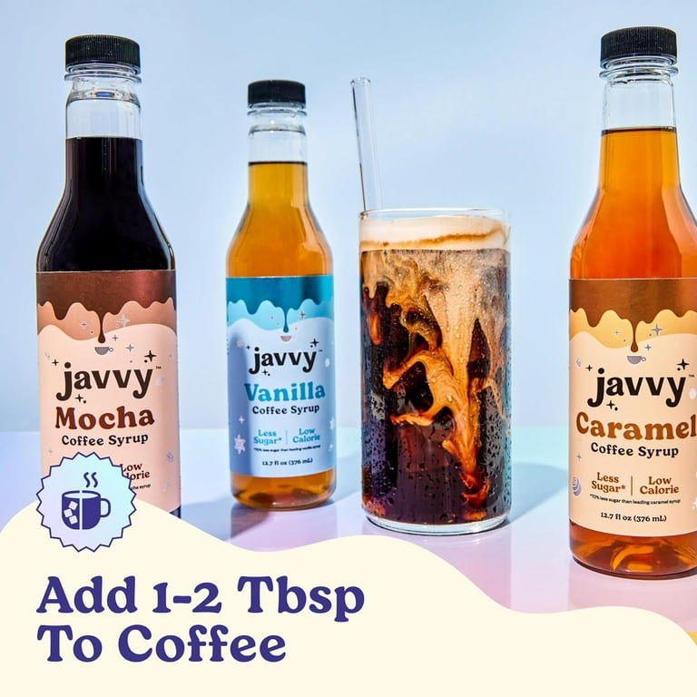 Javvy Coffee Syrup - Zero Sugar, Zero Calorie, Coffee Flavoring