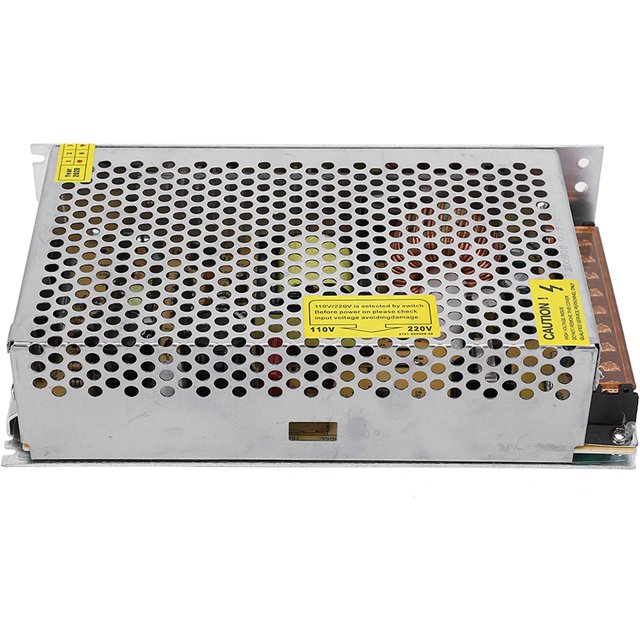 Adaptador de controlador de fuente de alimentación de interruptor DC24V Fuente de alimentación de aleación de aluminio para impresora 3D de luz de tira de pantalla LED (S-240-24 (24 V/10 A/240 W) AC110/220 V ± 15 %) esquí esquí Gafas de esquí