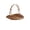 Wood colored - Large, variant on Garden Harvest Basket, Portable Hand Woven Easter Basket, New Woven Basket for Vegetable Fruit Daily