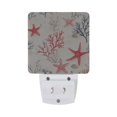 thumbnail image 5 of Yayeee LED Night Light for The Home Plug in With Light Sensors 2 Pack, Light Red Starfish, 5 of 6