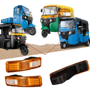 APSMOTIV Pair of Side Indicator Lamp Light Suitable for Mahindra, Piaggio and Bajaj Auto Tuk tuk