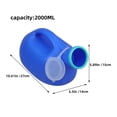 thumbnail image 2 of 2pcs Men'S Urinal Bottle: Portable Pee Container Bedside Plastic Pee Bottle With Screw On Lid Travel Urinal Collection Containers, 2 of 9