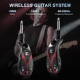 thumbnail image 2 of EX GEAR Professional Wireless Guitar System, 20 Channels, <1.5ms Ultra-Low Latency, 164ft Range, 270&deg; Rotating Plug, Re, 2 of 8