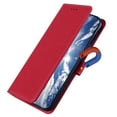 thumbnail image 4 of for Samsung Galaxy A32 5G 6.5 Inch Wallet Case, Lychee Pattern TPU PU Leather Magnetic Closure with Flip Kickstand Function, Credit Card Slots Holder Wrist Strap Cover for Galaxy A32 5G,Red, 4 of 6