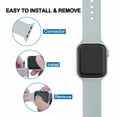 thumbnail image 2 of iGK Sport Band Compatible with Apple Watch 38mm 40mm 42mm 44mm, Soft Silicone Sport Strap Replacement Bands for iWatch Apple Watch Series 7, Series 6, Series 5, Series 4, Series 3, Series 2, Series 1, 2 of 7