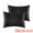 Black, variant on Unique Bargains Envelope Closure Breathable and Soft Satin Pillowcase (2 Count) Black Standard