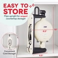 thumbnail image 4 of DASH Flip Belgian Waffle Maker With Ceramic Coating for Individual 1" Thick Waffles &ndash; Cream, 4 of 6