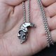 thumbnail image 1 of New Skull Pendant Personality Punk Necklace Trendy Men s Stainless Steel Chain Accessories Cross Holiday Gift, 1 of 5